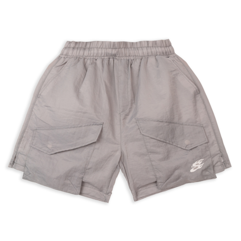 POCKET NYLON SHORT IN GREY