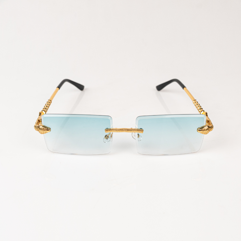 SNAKE SUNGLASSES IN BLUE