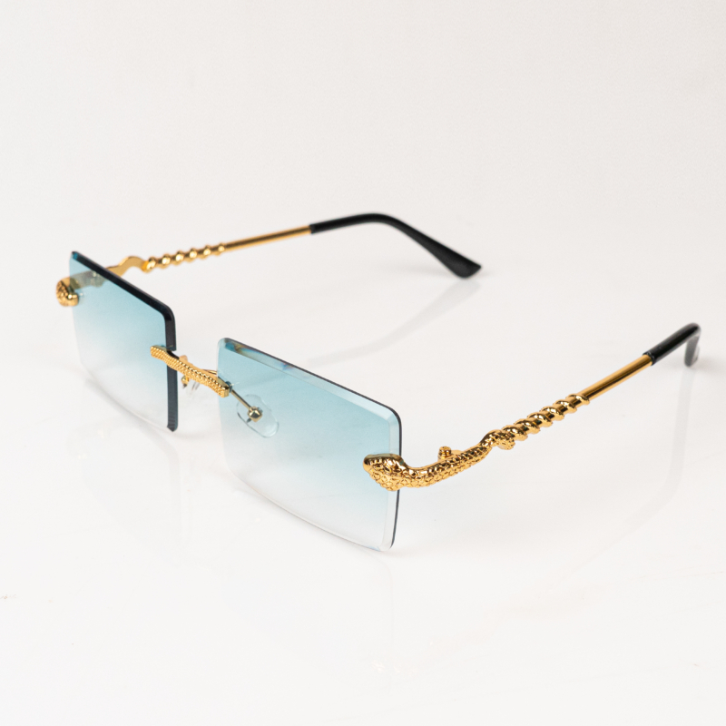 SNAKE SUNGLASSES IN BLUE