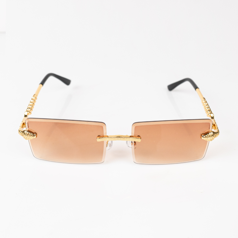 SNAKE SUNGLASSES IN BROWN