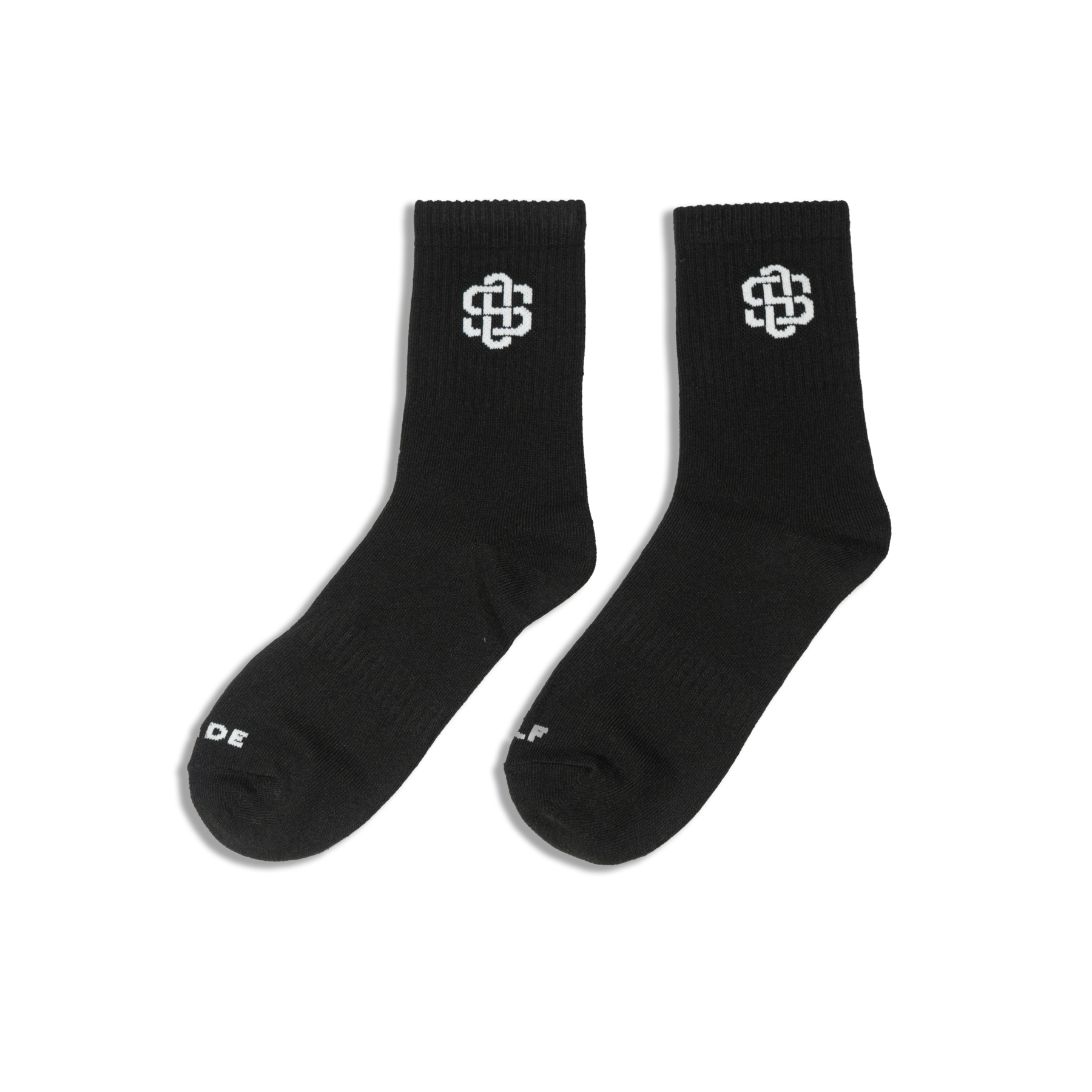 LOGO SOCKS IN BLACK (1 PACK/3 PAIRS)