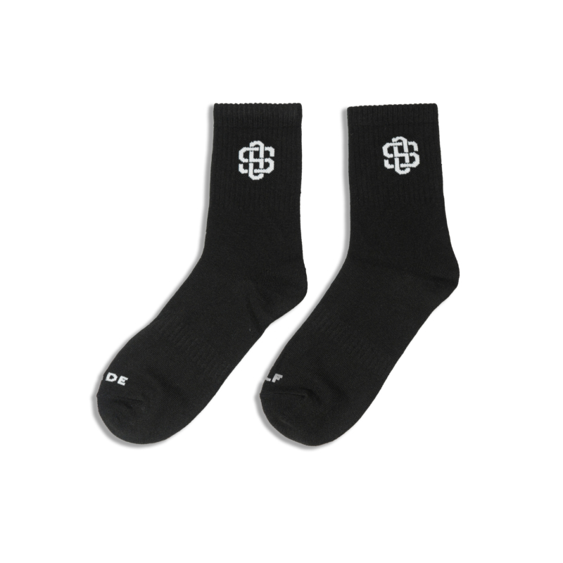 LOGO SOCKS IN BLACK (1 PACK/3 PAIRS)